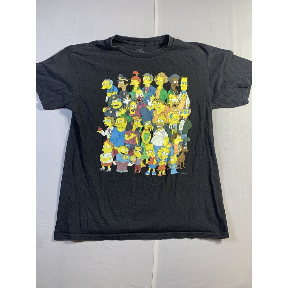 The Simpsonsβ Short Sleeve T-Shirt Print Anime T Black M Character